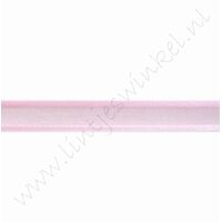 Organza Satijnrand 10mm (rol 22 meter) - Licht Roze