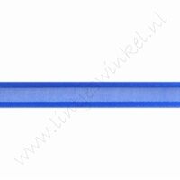 Organza Satijnrand 10mm (rol 22 meter) - Donker Blauw