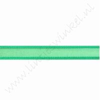 Organza Satijnrand 10mm (rol 22 meter) - Groen