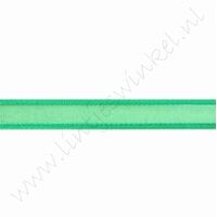 Organza Satijnrand 10mm (rol 22 meter) - Groen