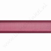 Organza Satijnrand 22mm (rol 22 meter) - Bordeaux Rood
