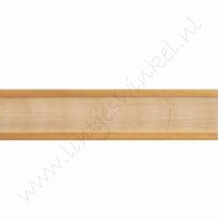 Organza Satijnrand 22mm (rol 22 meter) - Antiek Goud