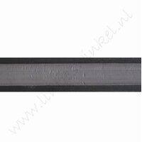 Organza Satinrand 22mm (Rolle 22 Meter) - Schwarz