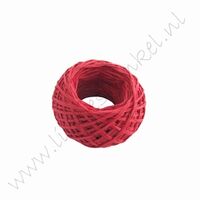 Papierkoord 1mm (rol 25 meter) - Rood